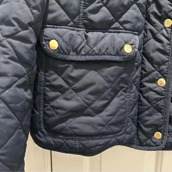 J. Crew Navy Quilted Jacket size large - Picture 4 of 4